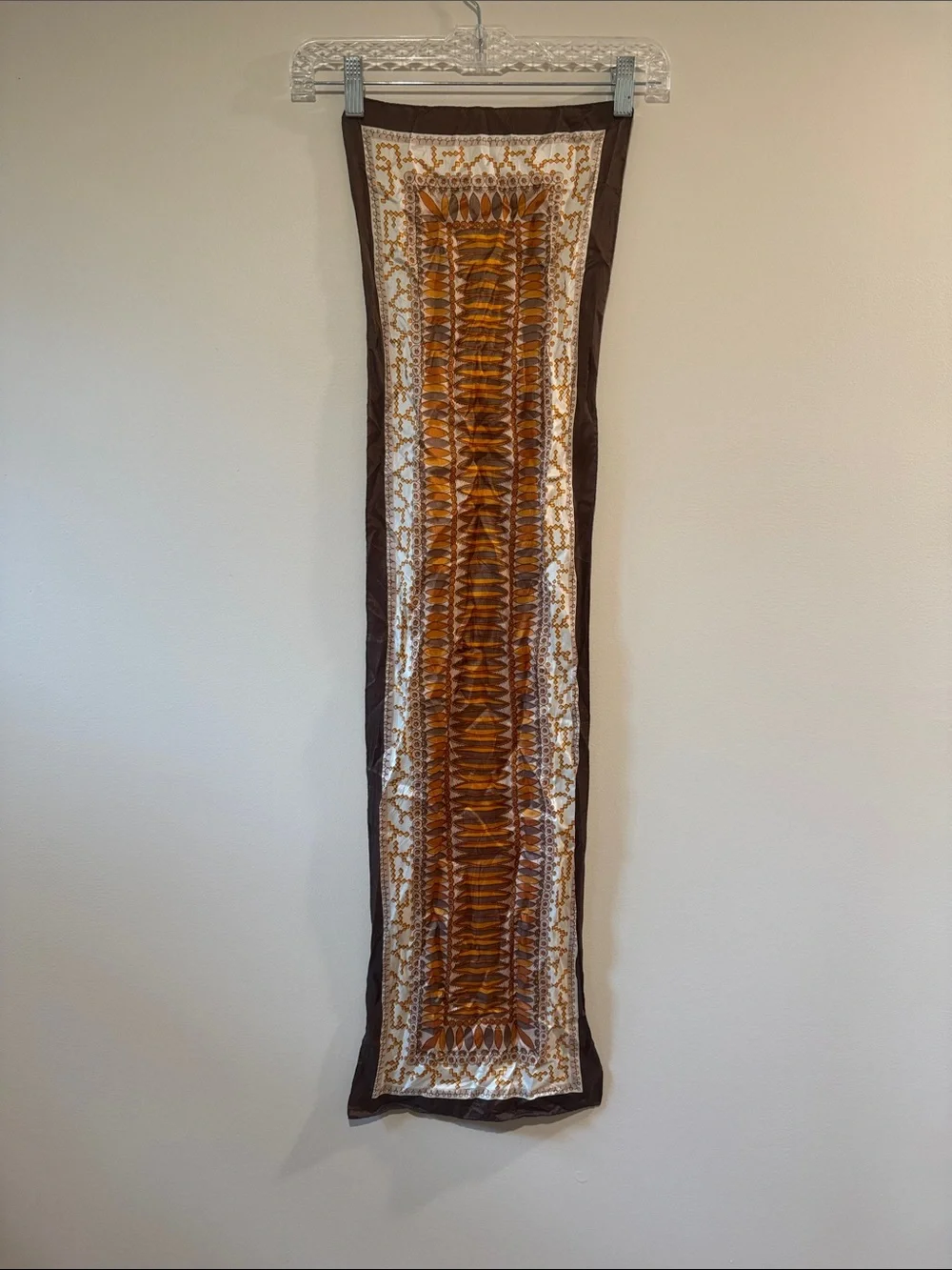 Vintage Patterned Fabric Scarf